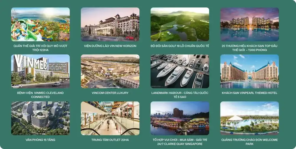 Tổng hợp tiện ích Vinhomes Green Paradise Cần Giờ