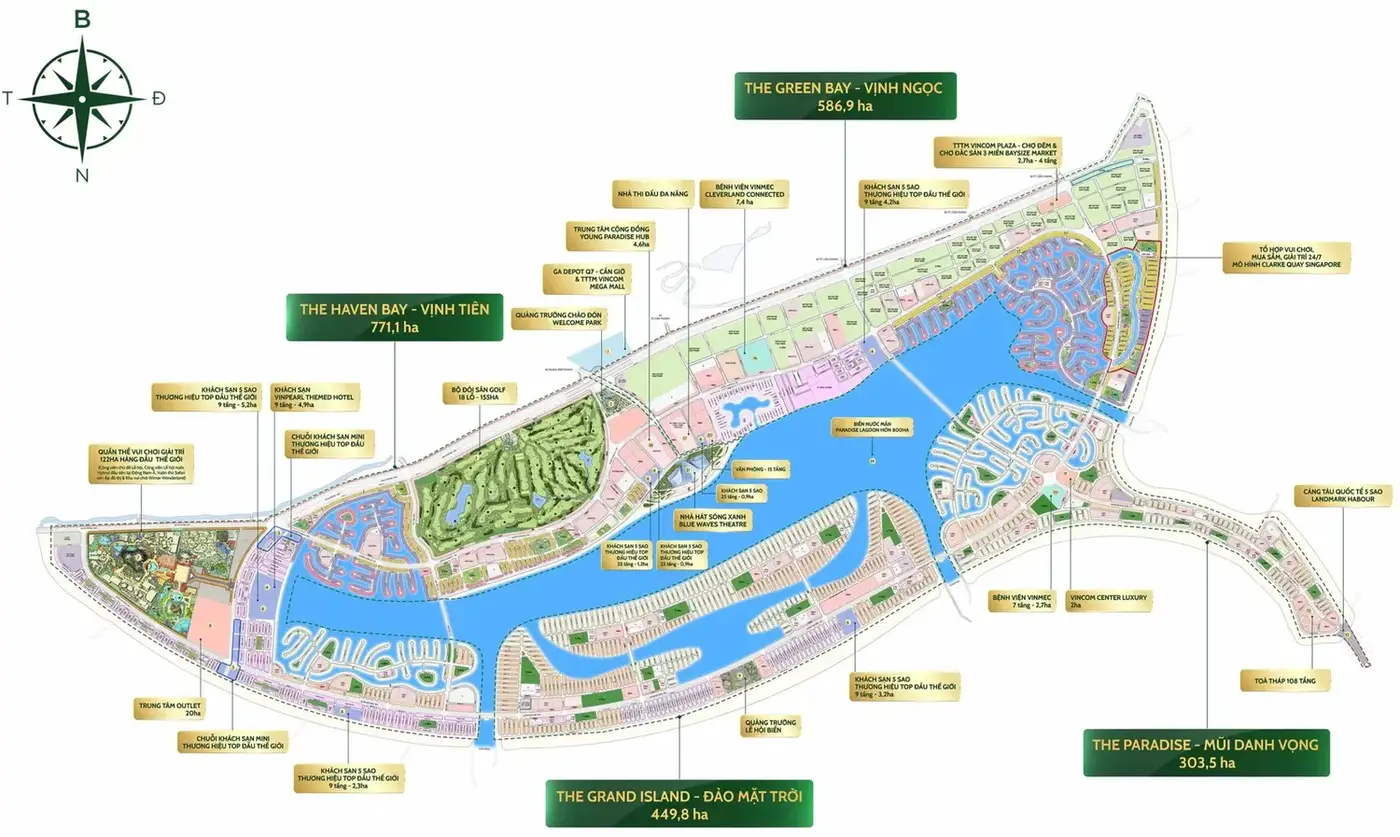 Mặt bằng tổng thể Vinhomes Green Paradise Cần Giờ